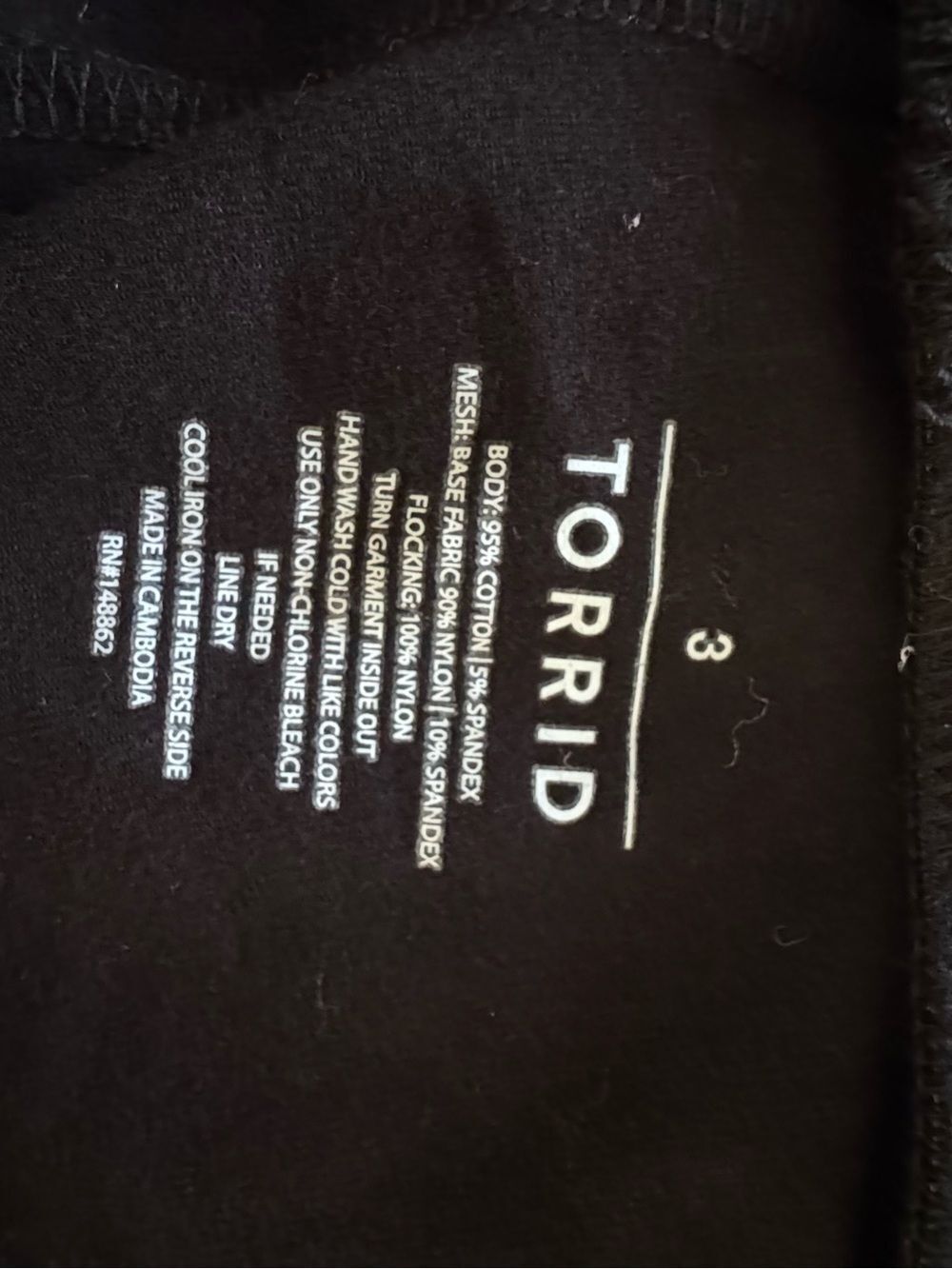 NWOT torrid Full-Length Comfort Waist Flocked Legging - Starry Bats - Picture 12 of 12